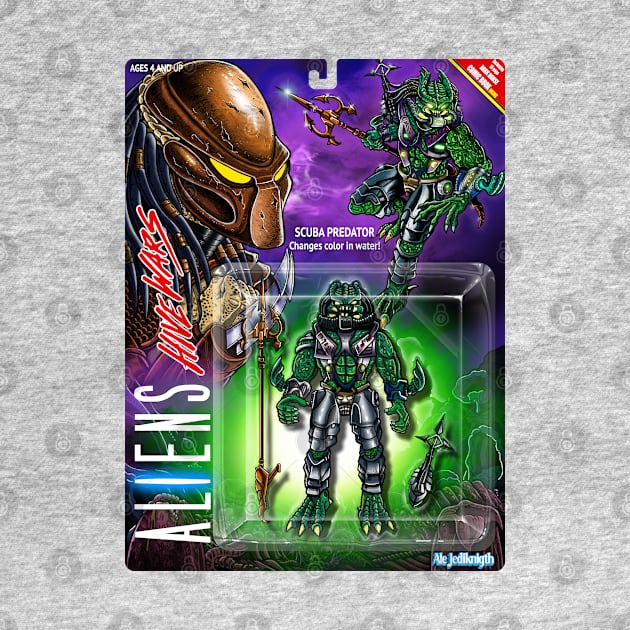 Scuba Predator Card Kenner retro by Ale_jediknigth